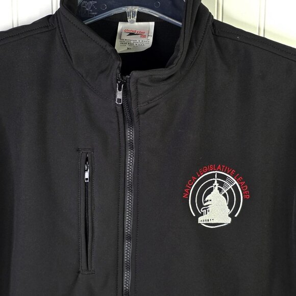 Vintage Air Traffic Jacket NATCA Mens XL Black Aviation Waterproof Union USA - Picture 2 of 11